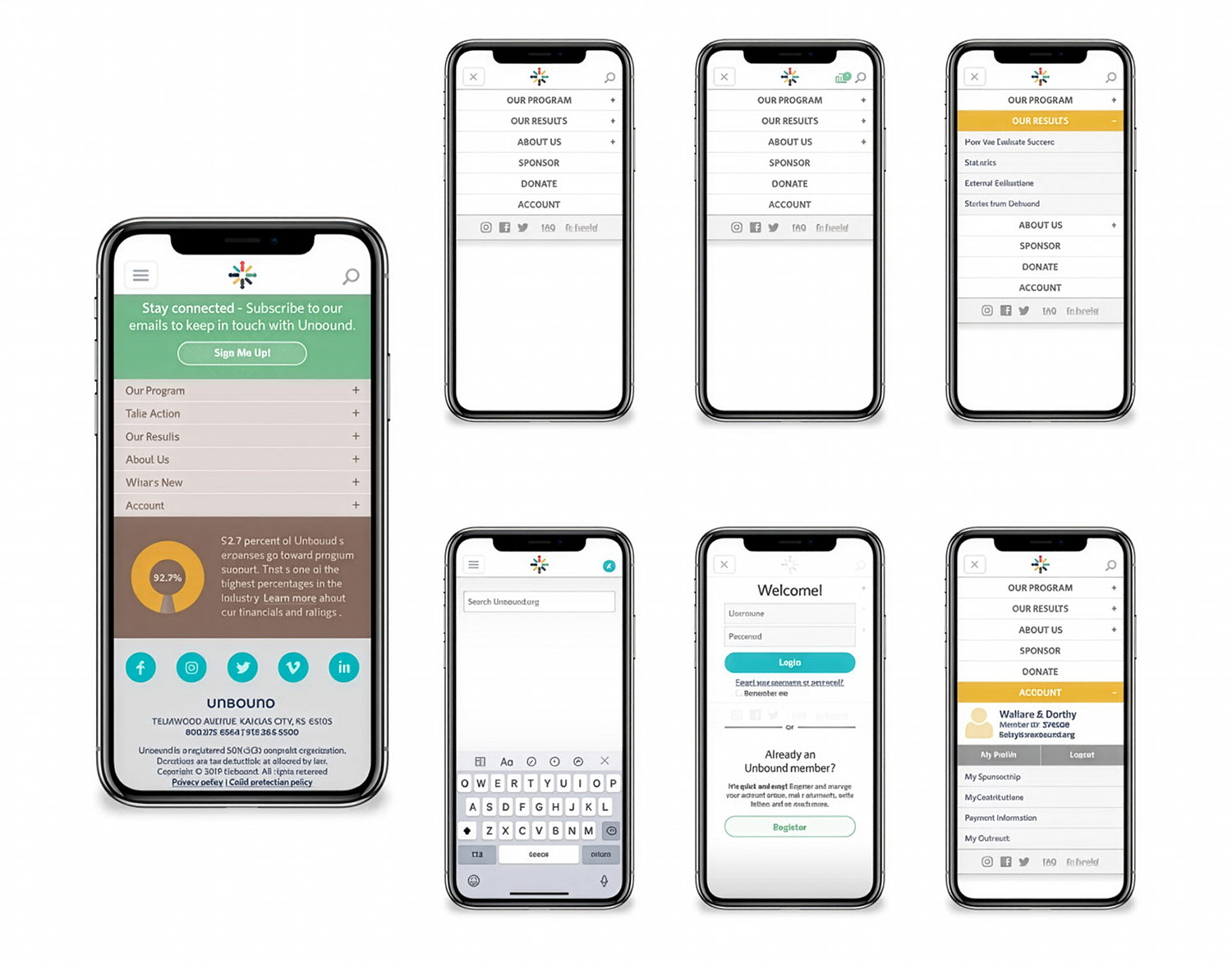Unbound: Navigation + User Flow