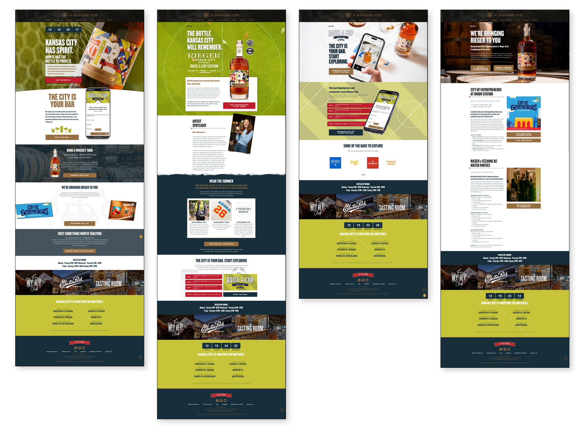 J. Rieger & Co: Microsite