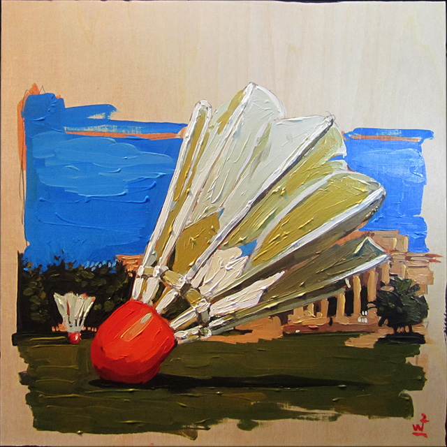 Shuttle Cock on the Gallery Lawn